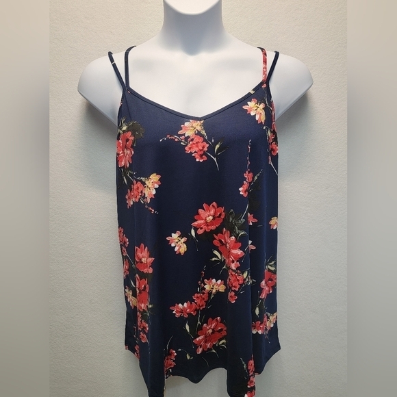 PAPERMOON BASIMA FOR STITCH FIX Women's 2X Crisscross Strap Floral Tank… - Picture 10 of 11